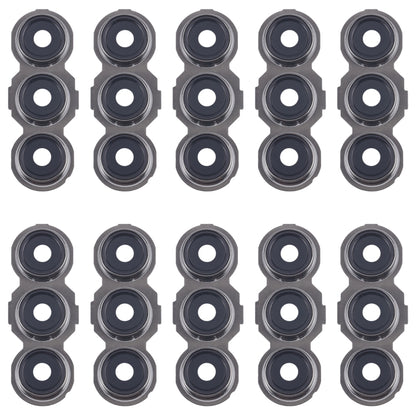 For Samsung Galaxy F55 SM-E556B 10pcs Rear Camera Lens Cover(Black) - Camera Series by buy2fix | Online Shopping UK | buy2fix