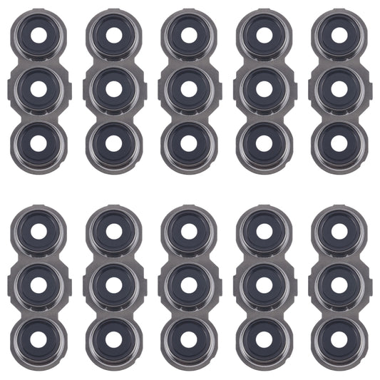 For Samsung Galaxy F55 SM-E556B 10pcs Rear Camera Lens Cover(Black) - Camera Series by buy2fix | Online Shopping UK | buy2fix