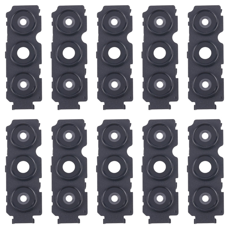 For Samsung Galaxy A04s SM-A047F 10pcs Rear Camera Lens Cover(Black) - Camera Series by buy2fix | Online Shopping UK | buy2fix