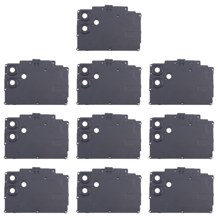 For Samsung Galaxy F04 SM-E045F 10pcs Rear Camera Lens Cover(Black) - Camera Series by buy2fix | Online Shopping UK | buy2fix