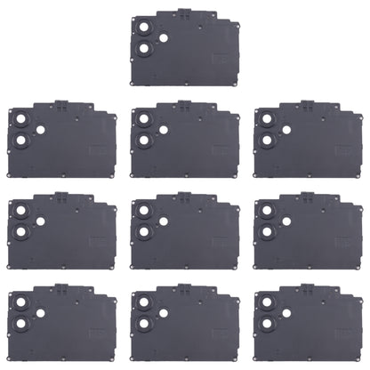 For Samsung Galaxy F04 SM-E045F 10pcs Rear Camera Lens Cover(Black) - Camera Series by buy2fix | Online Shopping UK | buy2fix