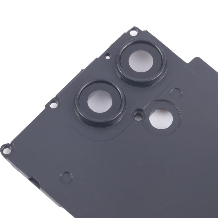 For Samsung Galaxy F04 SM-E045F 10pcs Rear Camera Lens Cover(Black) - Camera Series by buy2fix | Online Shopping UK | buy2fix