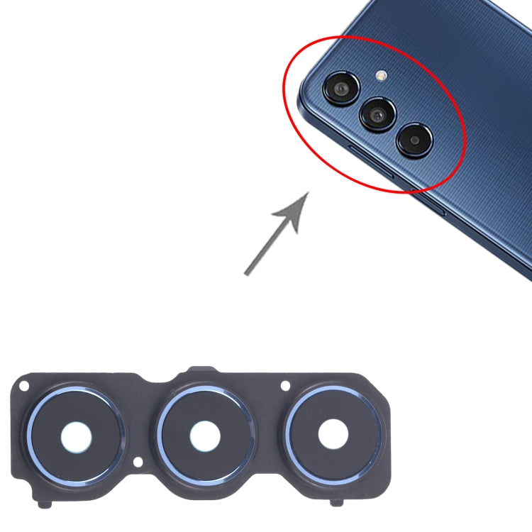 For Samsung Galaxy M35 5G SM-M356B 10pcs Rear Camera Lens Cover(Blue) - Camera Series by buy2fix | Online Shopping UK | buy2fix