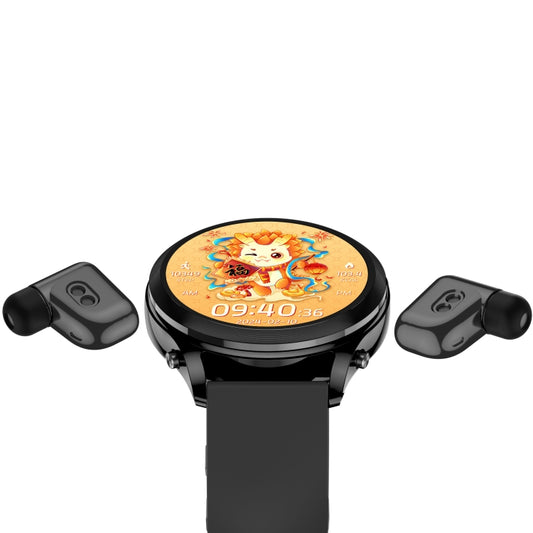 X17 mini 1.27 inch IP67 Waterproof 2 in 1 Bluetooth Earphone Smart Watch(Black) by buy2fix