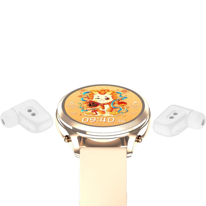 X17 mini 1.27 inch IP67 Waterproof 2 in 1 Bluetooth Earphone Smart Watch(Gold) by buy2fix