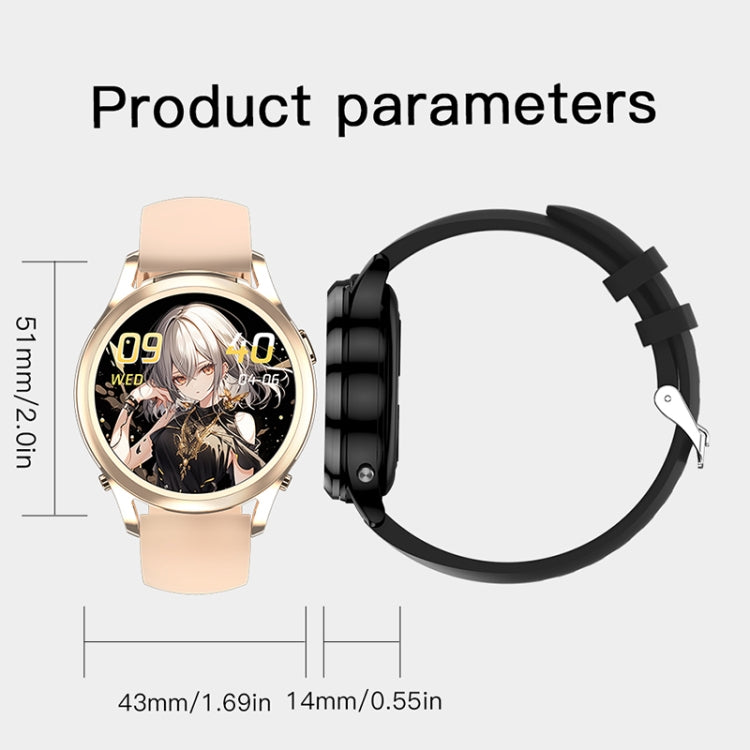 X17 mini 1.27 inch IP67 Waterproof 2 in 1 Bluetooth Earphone Smart Watch(Gold) by buy2fix