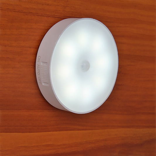 Intelligent Human Body Induction LED Night Light Bedside Lamp with Switch(White Light) - Sensor LED Lights by buy2fix | Online Shopping UK | buy2fix