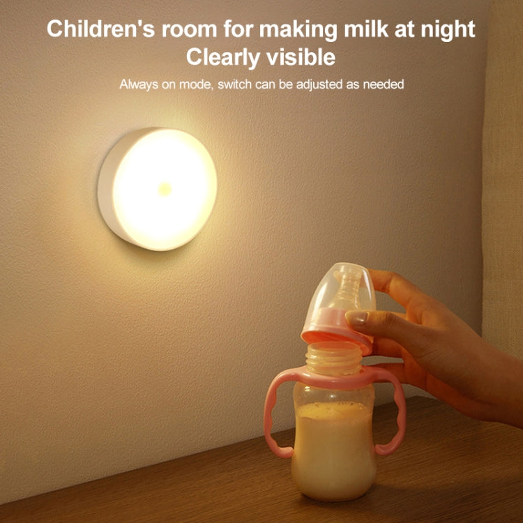 Intelligent Human Body Induction LED Night Light Bedside Lamp with Switch(White Light) - Sensor LED Lights by buy2fix | Online Shopping UK | buy2fix