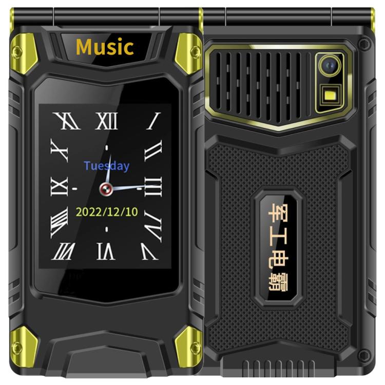 M7+ 4G Dual Screen Flip Elder Rugged Phone, 2.8 inch Inner, 2.4 inch Outer, 6800mAh Battery, 24 Keys, Flashlight, Network: 4G, Dual SIM, SOS, Plug:EU Plug(Black) - Others by buy2fix | Online Shopping UK | buy2fix