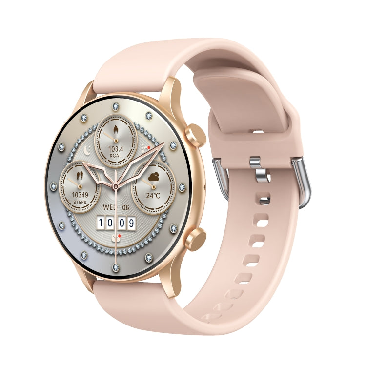 CY19 1.32 inch AMOLED Screen Silicone Strap Smart Watch, Blood Oxygen/Blood Pressure/Heart Rate(Pink) by buy2fix