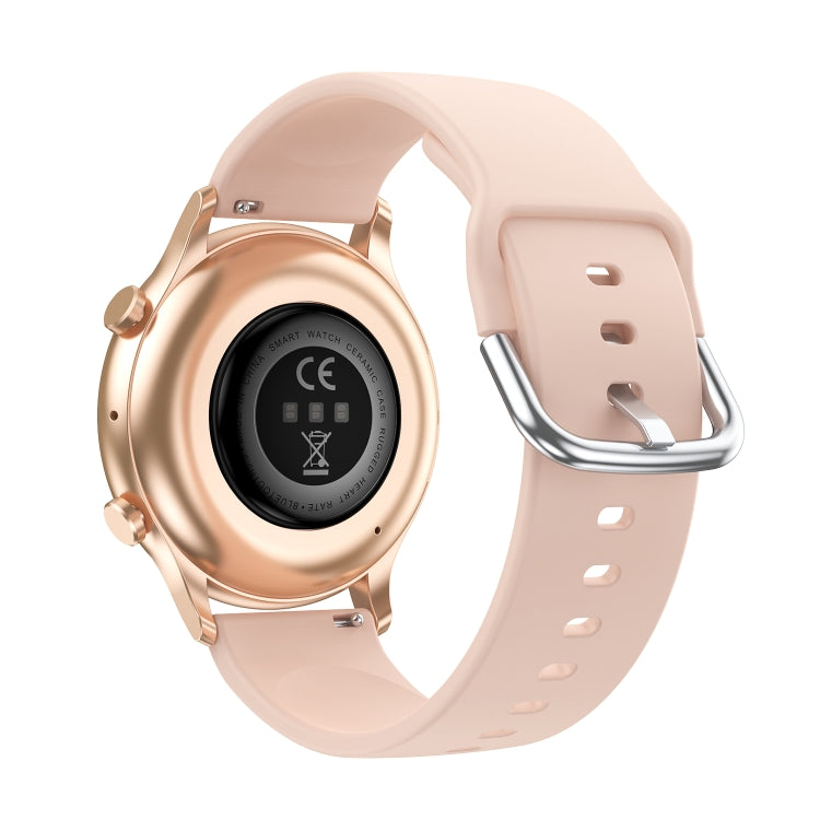 CY19 1.32 inch AMOLED Screen Silicone Strap Smart Watch, Blood Oxygen/Blood Pressure/Heart Rate(Pink) by buy2fix