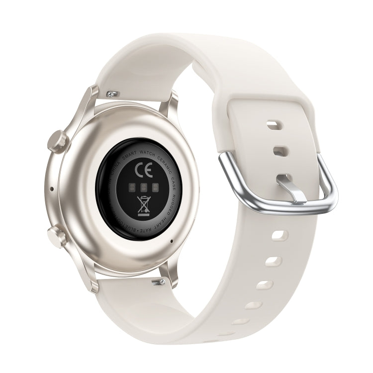 CY19 1.32 inch AMOLED Screen Silicone Strap Smart Watch, Blood Oxygen/Blood Pressure/Heart Rate(Starlight) by buy2fix