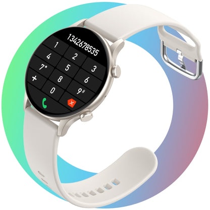 CY19 1.32 inch AMOLED Screen Silicone Strap Smart Watch, Blood Oxygen/Blood Pressure/Heart Rate(Starlight) by buy2fix