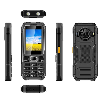 Q6000 Elder Keypad Phone, 2.4 inch, 6800mAh, Dual Flashlights, 21 Keys, SOS, FM, Dual SIM, GSM, Plug:US Plug(Black) - Others by buy2fix | Online Shopping UK | buy2fix