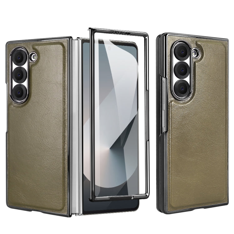 For Samsung Galaxy Z Fold5 VIETAO Integrated MagSafe PU Phone Case(Green) - Galaxy Z Fold5 Cases by VIETAO | Online Shopping UK | buy2fix