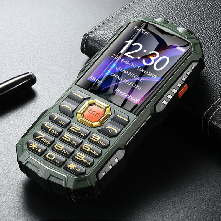 Q7+ 4G Elder Keypad Rugged Phone, 1.77 inch, 16800mAh, 21 Keys,  SOS, FM, Network: 4G, Dual SIM(Green) - Others by buy2fix | Online Shopping UK | buy2fix