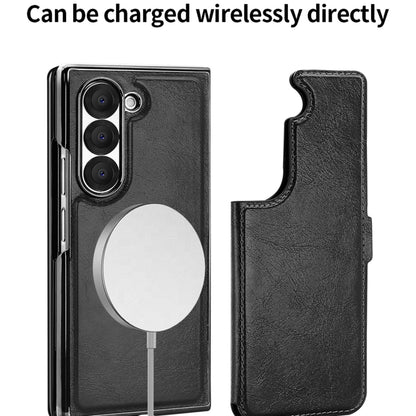 For Samsung Galaxy Z Fold6 VIETAO Integrated RFID MagSafe Detachable PU Phone Case(Green) - Galaxy Z Fold6 5G Cases by VIETAO | Online Shopping UK | buy2fix