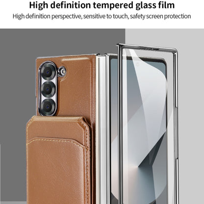 For Samsung Galaxy Z Fold5 VIETAO Integrated MagSafe RFID Detachable Card Bag PU Phone Case(Green) - Galaxy Z Fold5 Cases by VIETAO | Online Shopping UK | buy2fix