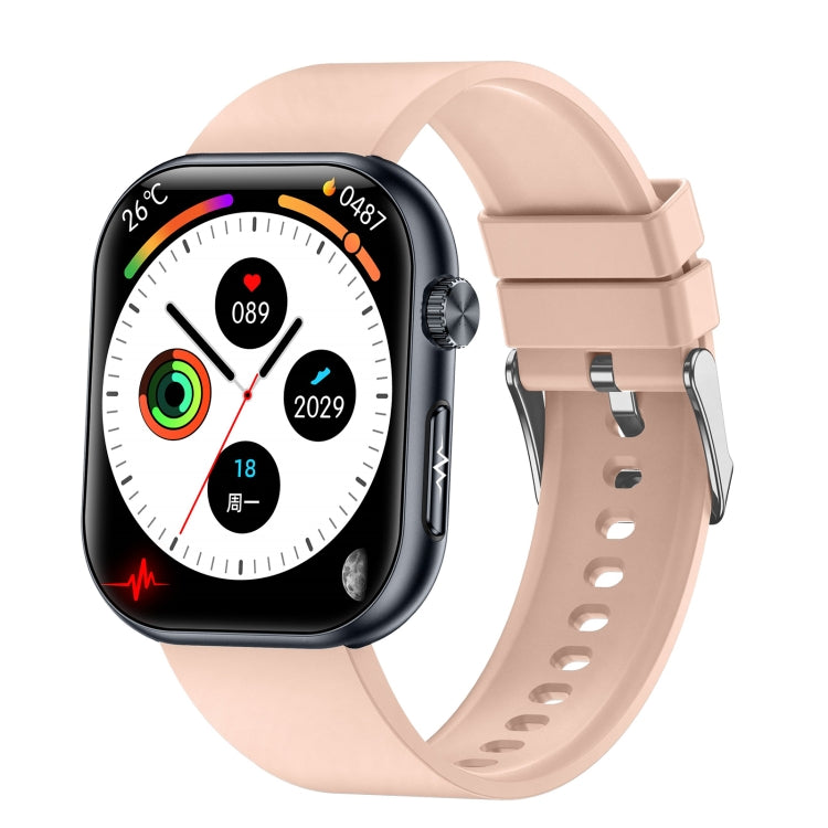 ET587 1.95 inch AMOLED Screen Smart Watch, ECG Electrocardiogram/Blood Sugar Monitoring(Pink) by buy2fix