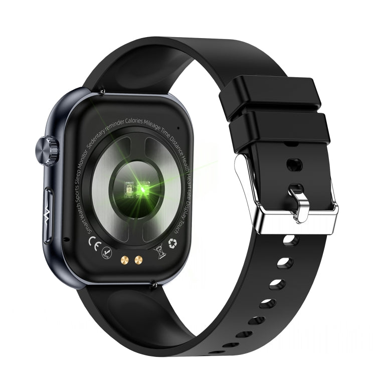 ET587 1.95 inch AMOLED Screen Smart Watch, ECG Electrocardiogram/Blood Sugar Monitoring(Black) by buy2fix