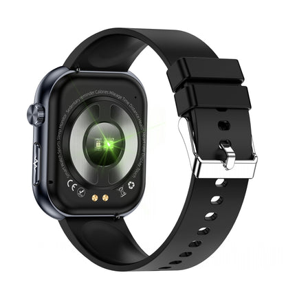 ET587 1.95 inch AMOLED Screen Smart Watch, ECG Electrocardiogram/Blood Sugar Monitoring(Black) by buy2fix