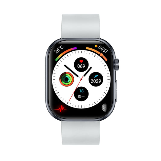ET587 1.95 inch AMOLED Screen Smart Watch, ECG Electrocardiogram/Blood Sugar Monitoring(Grey) by buy2fix