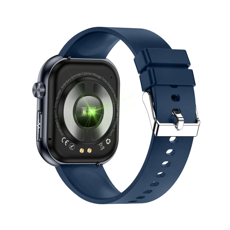 ET587 1.95 inch AMOLED Screen Smart Watch, ECG Electrocardiogram/Blood Sugar Monitoring(Blue) by buy2fix