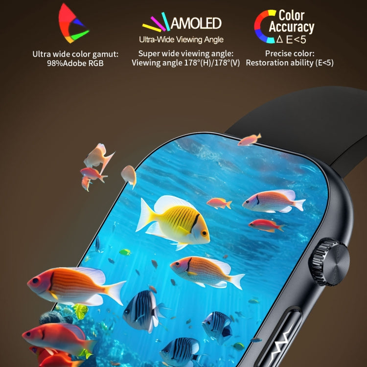 ET587 1.95 inch AMOLED Screen Smart Watch, ECG Electrocardiogram/Blood Sugar Monitoring(Blue) by buy2fix