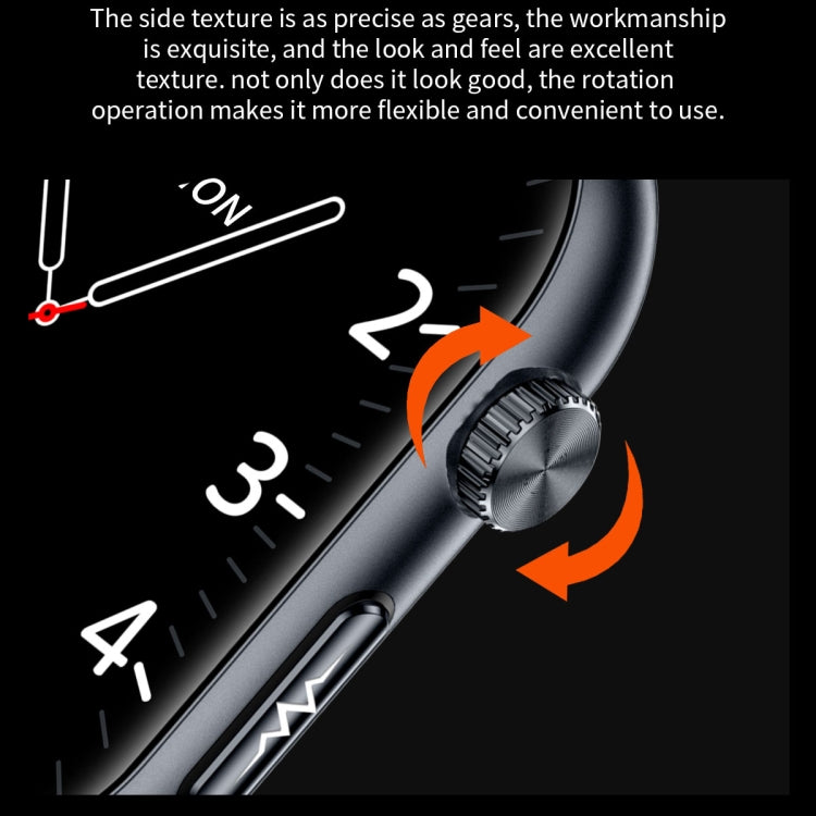 ET587 1.95 inch AMOLED Screen Smart Watch, ECG Electrocardiogram/Blood Sugar Monitoring(Black) by buy2fix