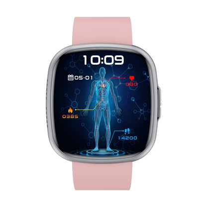ET593 1.75 inch IPS Square Screen Smart Watch, ECG Electrocardiogram / Blood Sugar Monitoring(Pink) by buy2fix