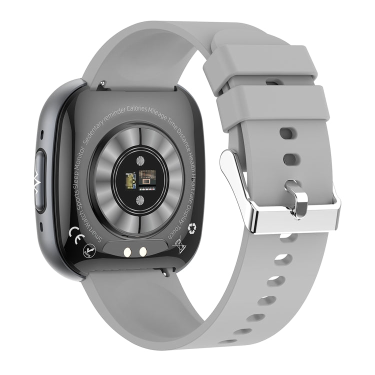 ET593 1.75 inch IPS Square Screen Smart Watch, ECG Electrocardiogram / Blood Sugar Monitoring(Grey) by buy2fix