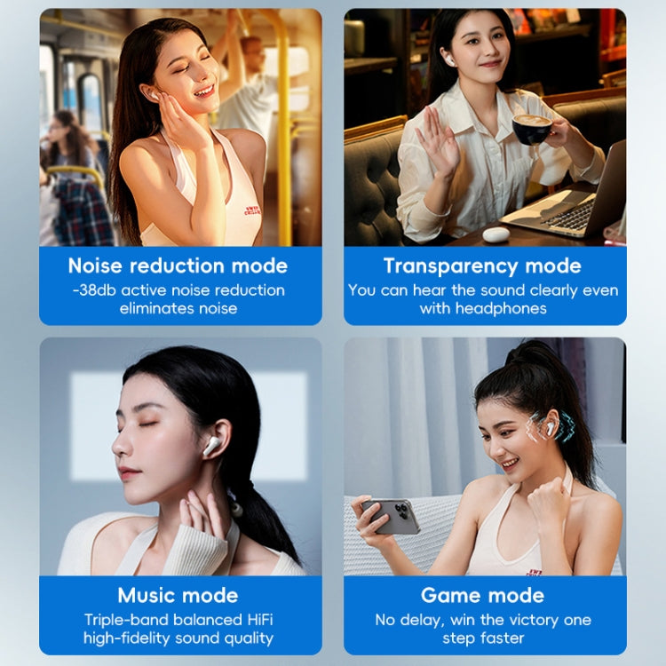REMAX CozyPods W7N Pro ANC+ENC Dual Noise Reduction Bluetooth 5.4 Earphones(Black) - Bluetooth Earphone by REMAX | Online Shopping UK | buy2fix
