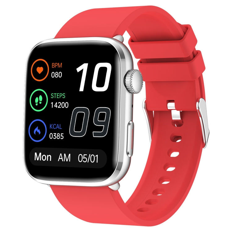 T92 1.81 inch IPS Square Screen Smart Watch, Heart Rate / Blood Oxygen / Blood Pressure(Red) by buy2fix