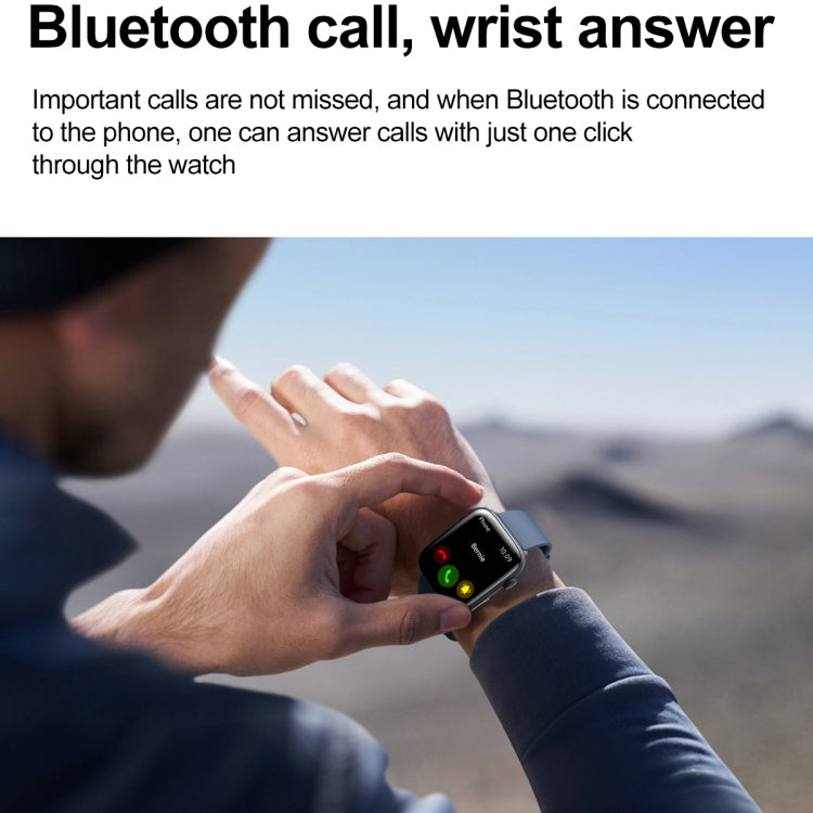 T92 1.81 inch IPS Square Screen Smart Watch, Heart Rate / Blood Oxygen / Blood Pressure(Blue) by buy2fix