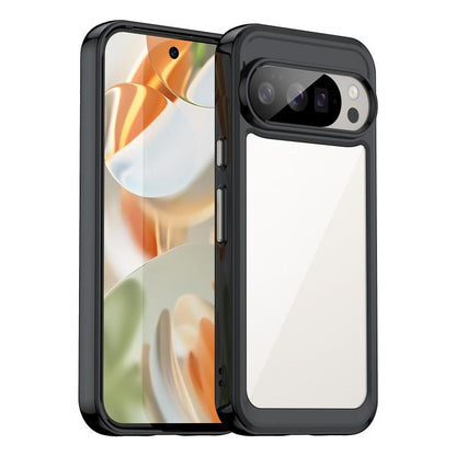 For Google Pixel 10 Pro Colorful Series Acrylic Hybrid TPU Phone Case(Black) - Google Cases by buy2fix | Online Shopping UK | buy2fix