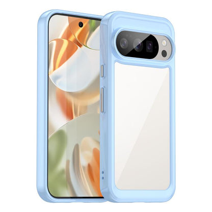 For Google Pixel 10 Pro Colorful Series Acrylic Hybrid TPU Phone Case(Blue) - Google Cases by buy2fix | Online Shopping UK | buy2fix