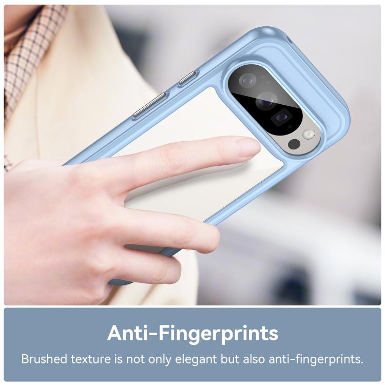 For Google Pixel 10 Pro Colorful Series Acrylic Hybrid TPU Phone Case(Blue) - Google Cases by buy2fix | Online Shopping UK | buy2fix