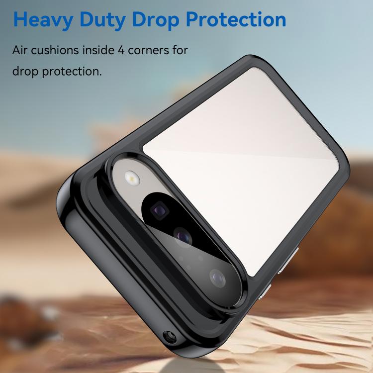 For Google Pixel 10 Colorful Series Acrylic Hybrid TPU Phone Case(Black) - Google Cases by buy2fix | Online Shopping UK | buy2fix