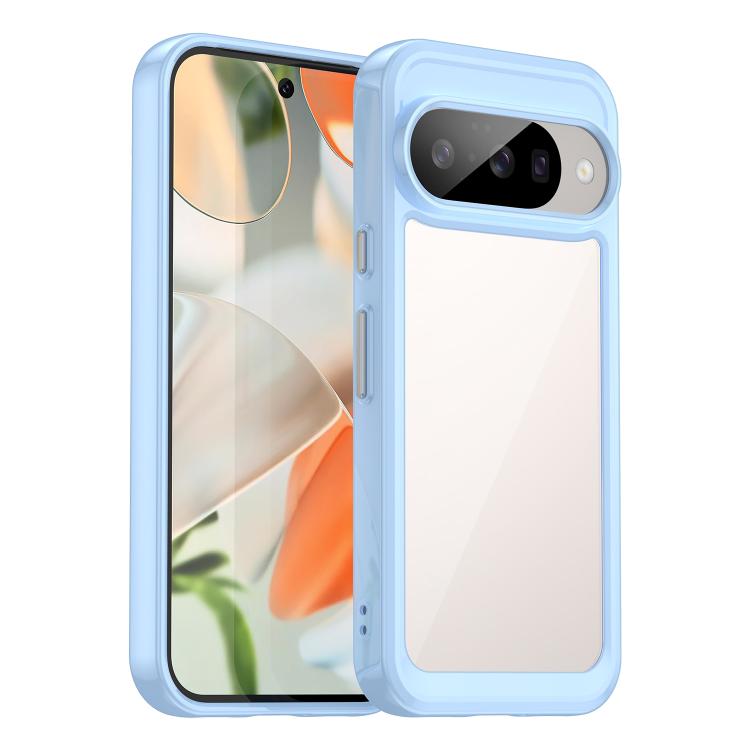 For Google Pixel 10 Colorful Series Acrylic Hybrid TPU Phone Case(Blue) - Google Cases by buy2fix | Online Shopping UK | buy2fix