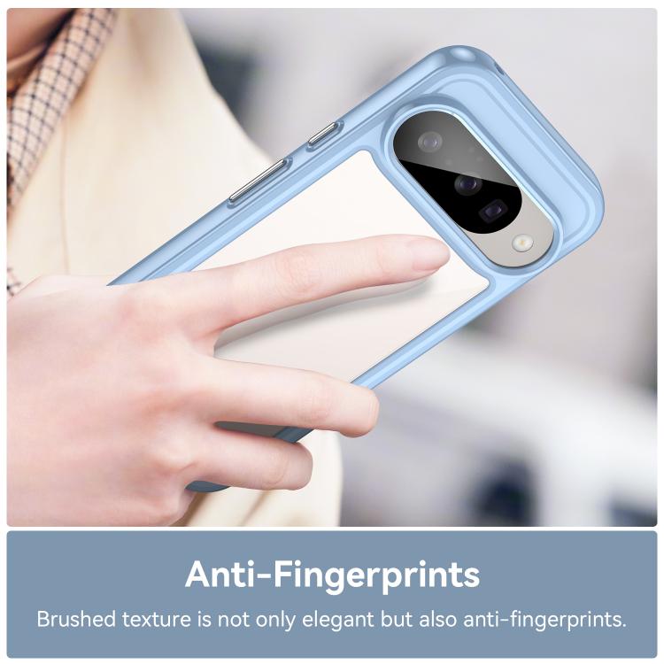 For Google Pixel 10 Colorful Series Acrylic Hybrid TPU Phone Case(Blue) - Google Cases by buy2fix | Online Shopping UK | buy2fix