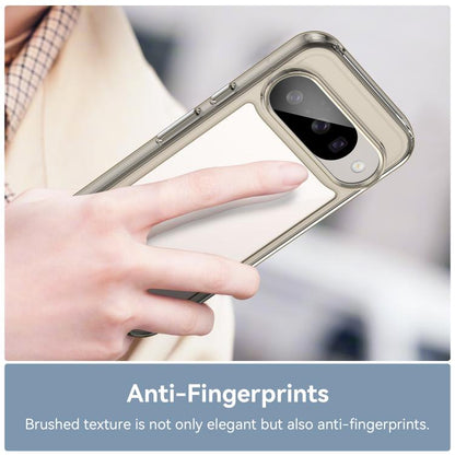 For Google Pixel 10 Colorful Series Acrylic Hybrid TPU Phone Case(Transparent Grey) - Google Cases by buy2fix | Online Shopping UK | buy2fix