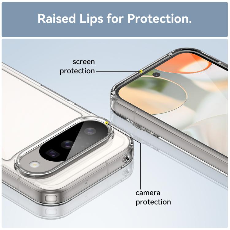 For Google Pixel 10 Colorful Series Acrylic Hybrid TPU Phone Case(Transparent) - Google Cases by buy2fix | Online Shopping UK | buy2fix