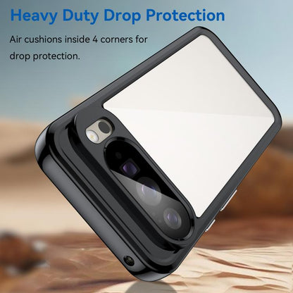 For Google Pixel 10 Pro XL Colorful Series Acrylic Hybrid TPU Phone Case(Black) - Google Cases by buy2fix | Online Shopping UK | buy2fix