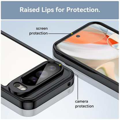 For Google Pixel 10 Pro XL Colorful Series Acrylic Hybrid TPU Phone Case(Black) - Google Cases by buy2fix | Online Shopping UK | buy2fix