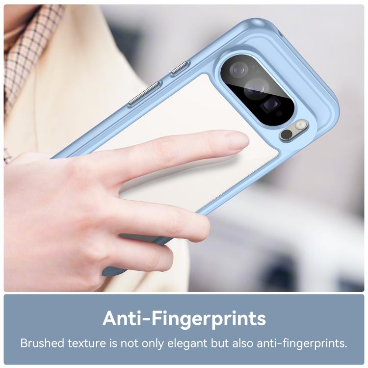 For Google Pixel 10 Pro XL Colorful Series Acrylic Hybrid TPU Phone Case(Blue) - Google Cases by buy2fix | Online Shopping UK | buy2fix