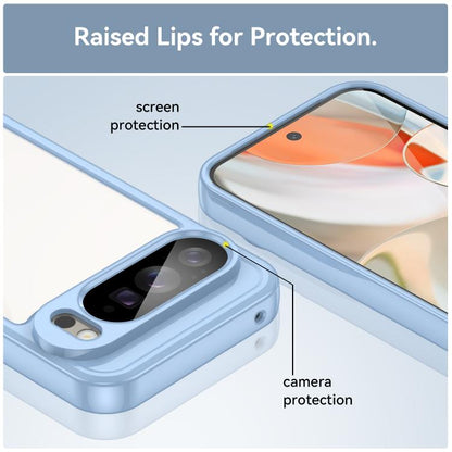 For Google Pixel 10 Pro XL Colorful Series Acrylic Hybrid TPU Phone Case(Blue) - Google Cases by buy2fix | Online Shopping UK | buy2fix