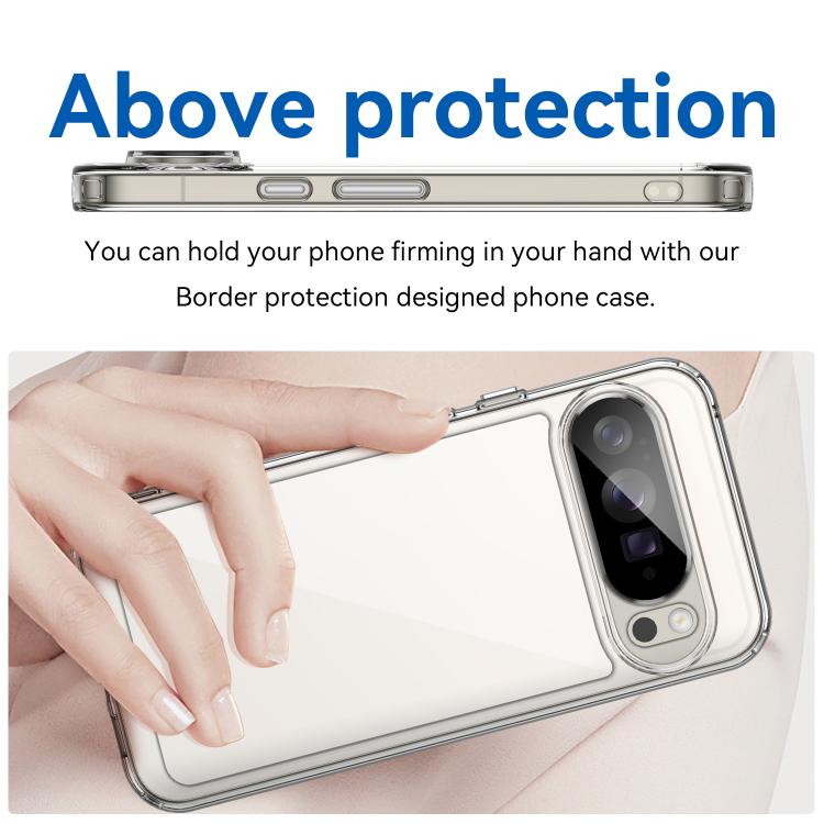 For Google Pixel 10 Pro XL Colorful Series Acrylic Hybrid TPU Phone Case(Transparent) - Google Cases by buy2fix | Online Shopping UK | buy2fix