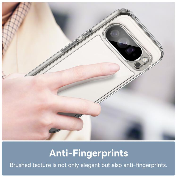 For Google Pixel 10 Pro XL Colorful Series Acrylic Hybrid TPU Phone Case(Transparent) - Google Cases by buy2fix | Online Shopping UK | buy2fix