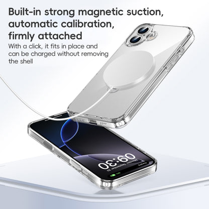 For iPhone 15 Pro Fine Hole 360 Degree Rotating Holder MagSafe Phone Case(Transparent) - iPhone 15 Pro Cases by buy2fix | Online Shopping UK | buy2fix