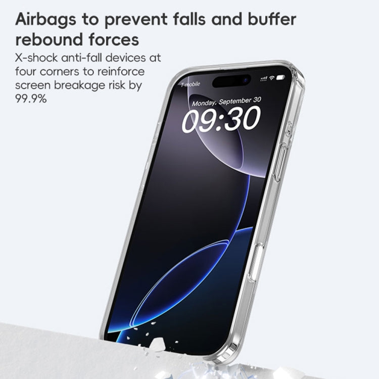 For iPhone 16 Pro Max Fine Hole 360 Degree Rotating Holder MagSafe Phone Case(Transparent) - iPhone 16 Pro Max Cases by buy2fix | Online Shopping UK | buy2fix